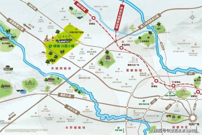 成都绿城川菜小镇售楼处-2024首页-绿城川菜小镇最新-欢迎您(图1)