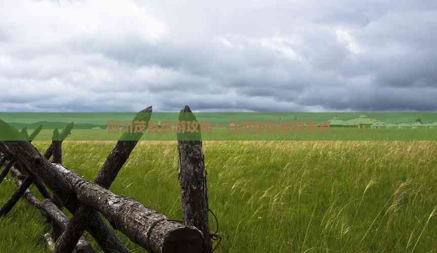四川茂县旅游攻略一日游路线推荐景点(图8)