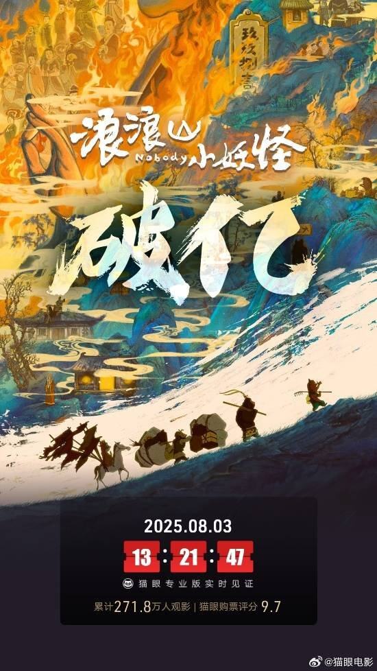 豆瓣86分!《浪浪山小妖怪》上映仅两天总票房破亿!(图1)